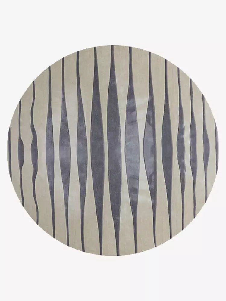 Olive Round Hand-Tufted Rug