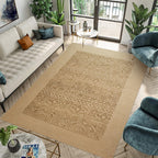 Hand Woven Jute Rug Rectangle - Houseoon
