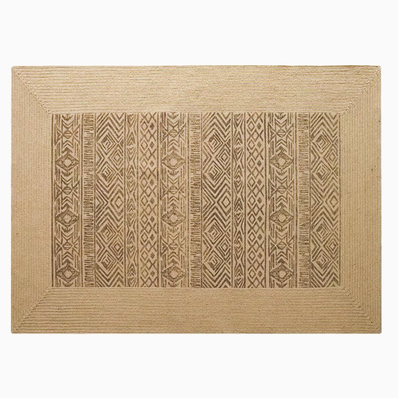 Hand Woven Jute Rug Rectangle - Houseoon