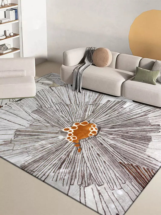Naturally modern abstract rug