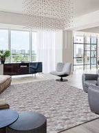 Lavish geometric area rug