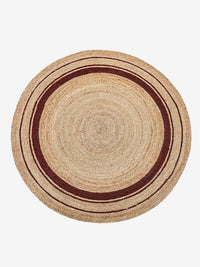 Round braided jute rug