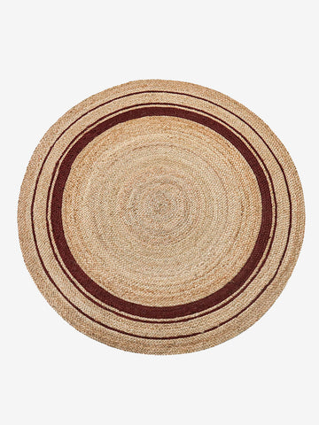 Tapis rond en jute tressé