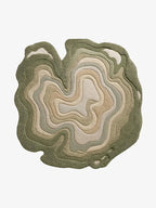 Handmade Olive Wool Area Rug - Houseoon