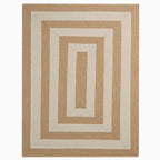 Handmade Stripe Jute Rug - Houseoon