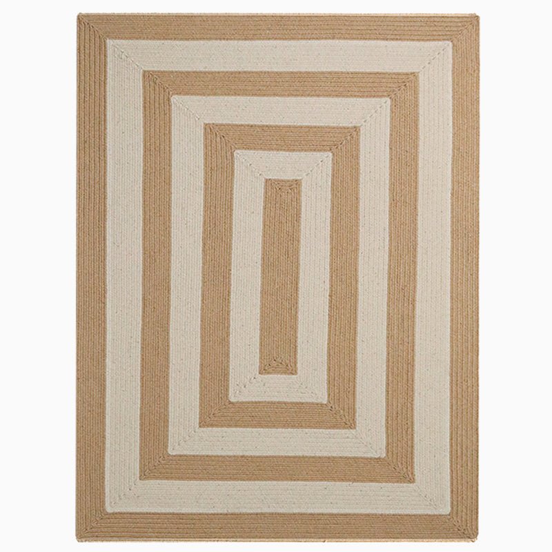 Handmade Stripe Jute Rug - Houseoon