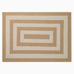 Handmade Stripe Jute Rug - Houseoon