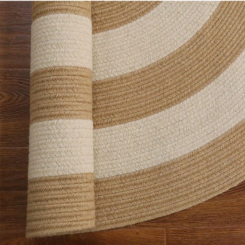 Handmade Stripe Jute Rug - Houseoon