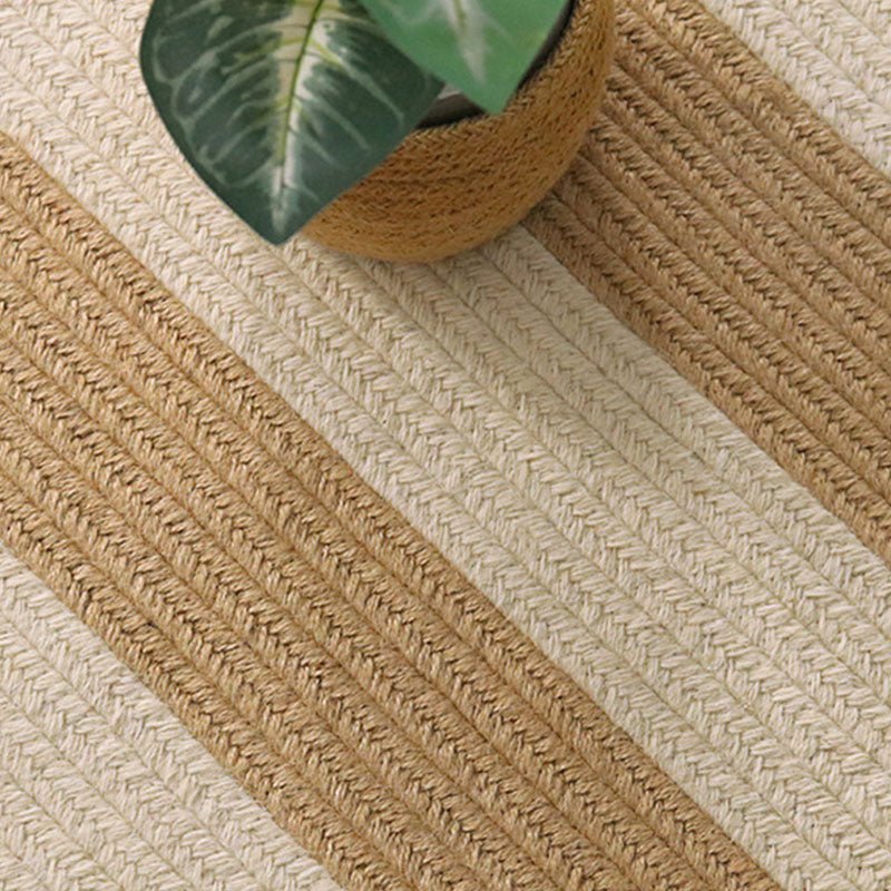 Handmade Stripe Jute Rug - Houseoon