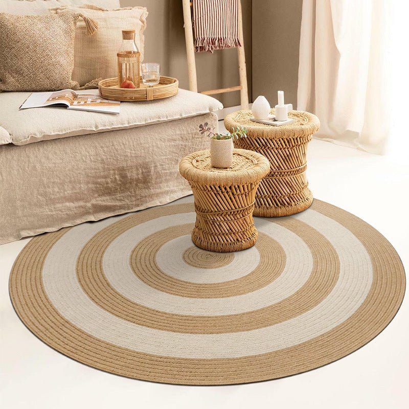 Handmade Stripe Jute Rug - Houseoon