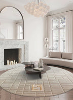 Handmade Tufted Round Rug - Houseoon