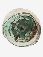 Greeneo organic shaped rug