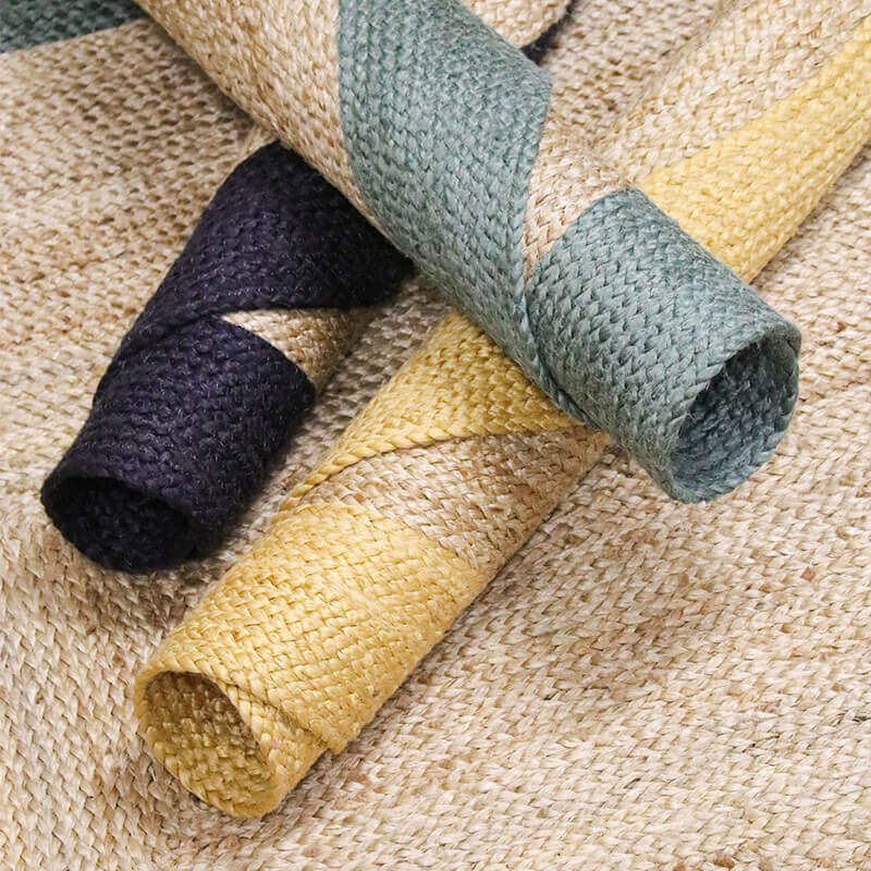 Handwoven Braided Jute Rug - Houseoon