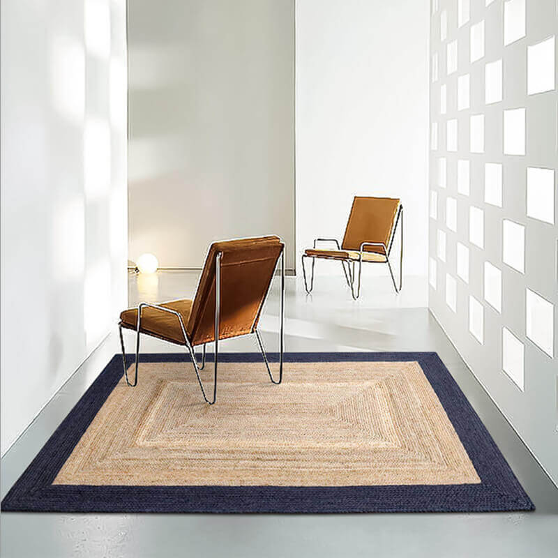 Handwoven Braided Jute Rug - Houseoon