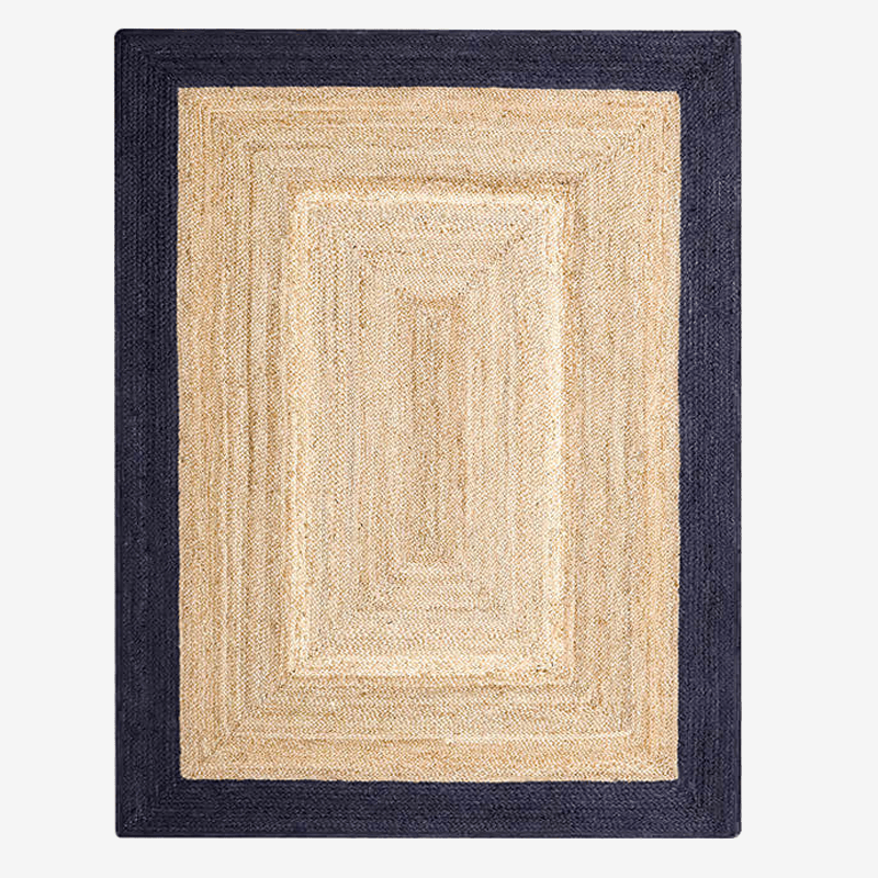Handwoven Braided Jute Rug - Houseoon