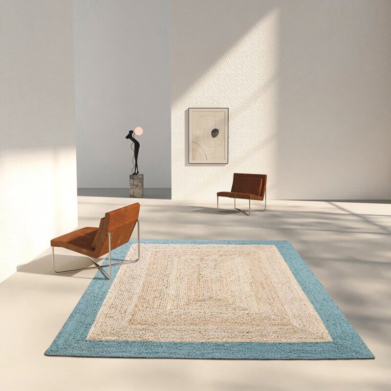 Handwoven Braided Jute Rug - Houseoon