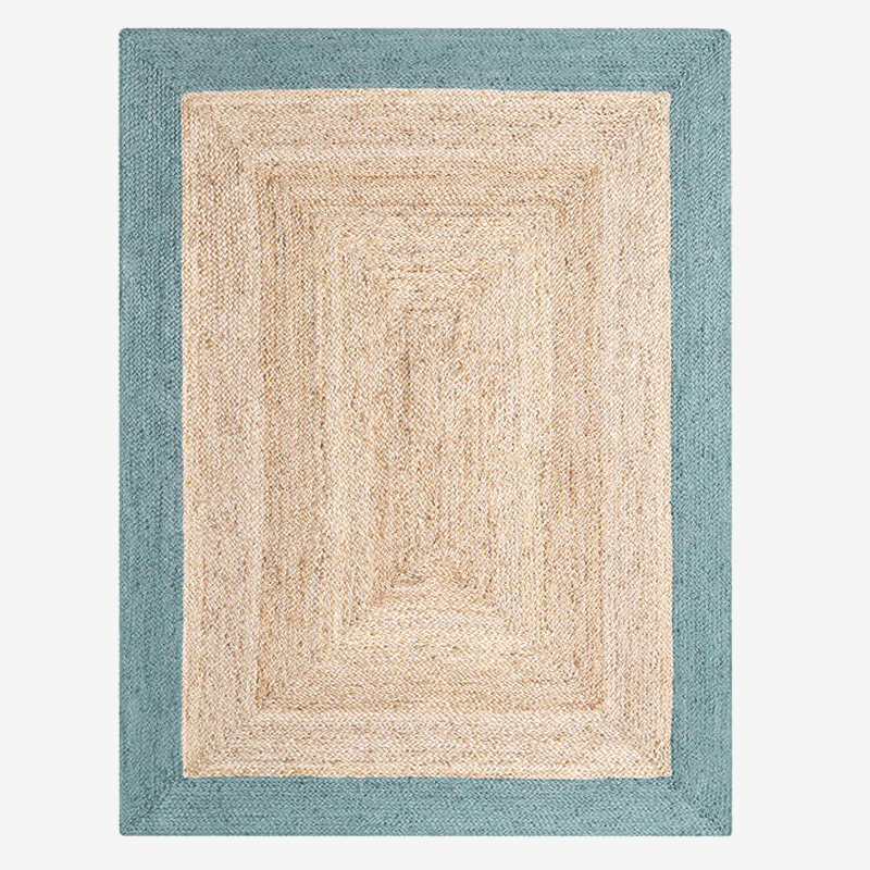 Handwoven Braided Jute Rug - Houseoon