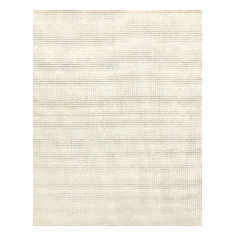 Bamboo fiber modern area rug