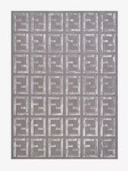 Petra grey geometric rug