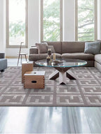 Petra grey geometric rug