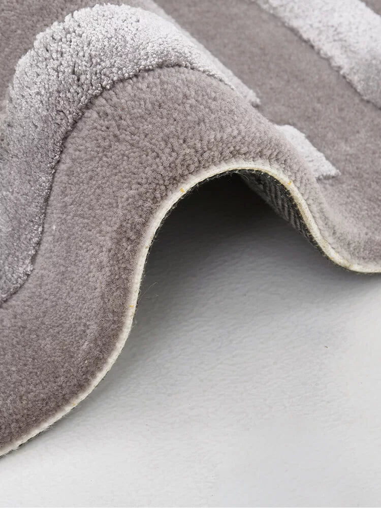 Petra grey geometric rug