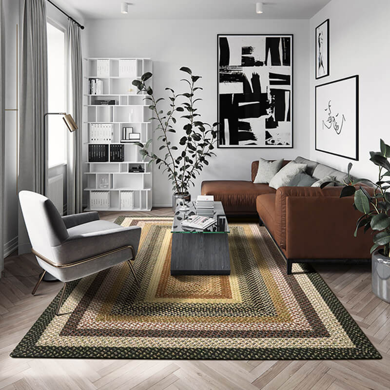 Tapis tressés de la zone Houseoon Image secondaire du produit