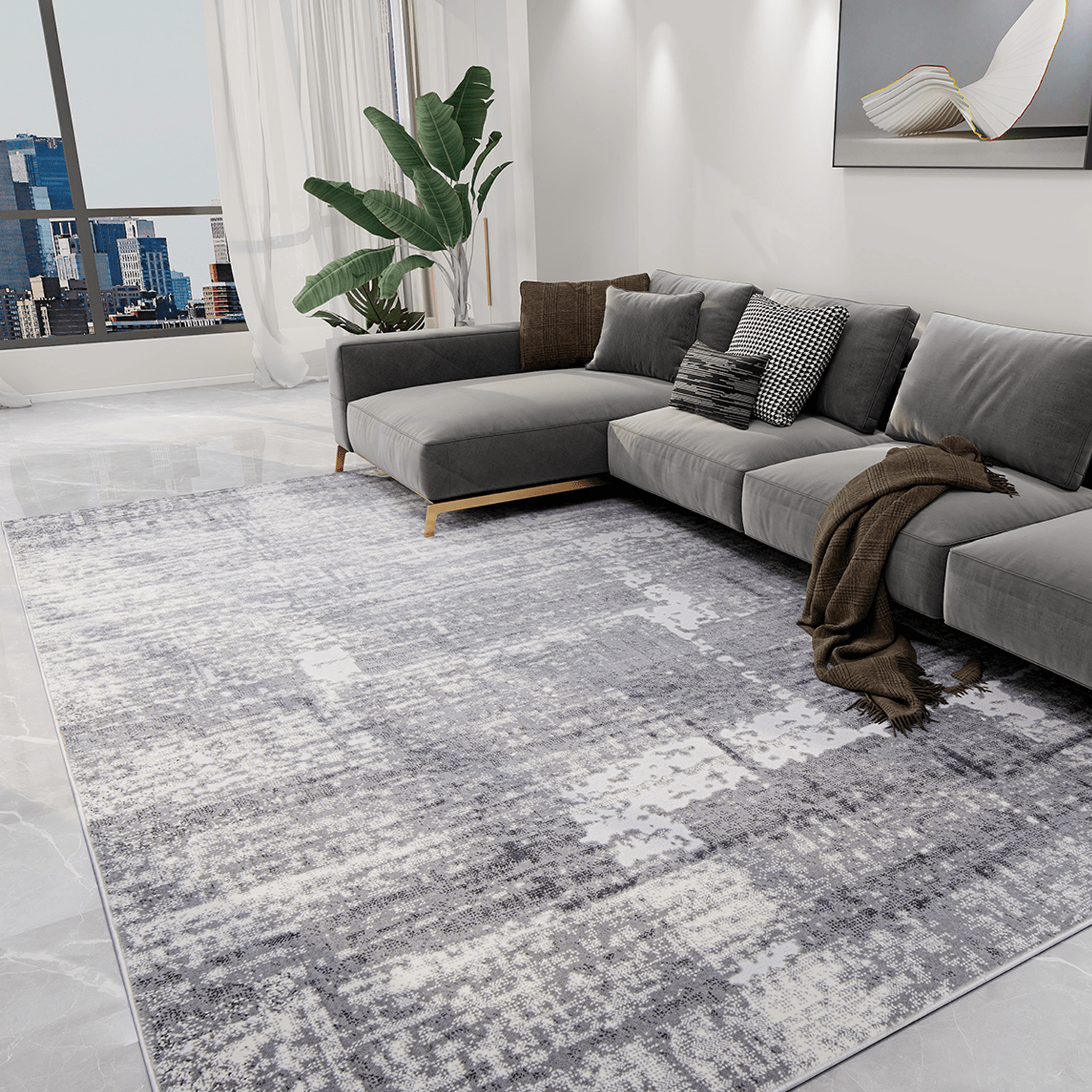 modern Washable Area Rugs
