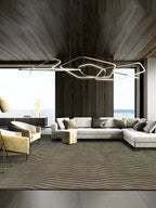 Janice Wave Striped Pattern Rug - Houseoon