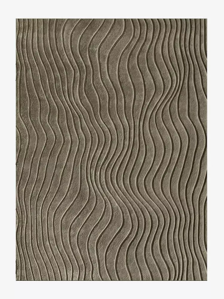 Janice Wave Striped Pattern Rug - Houseoon