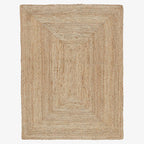 Natural area jute rug