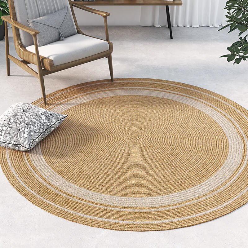 Jute Braided Border Rug - Houseoon
