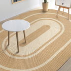 Jute Braided Border Rug - Houseoon