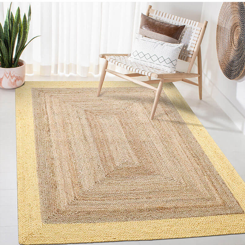 Handwoven Braided Jute Rug