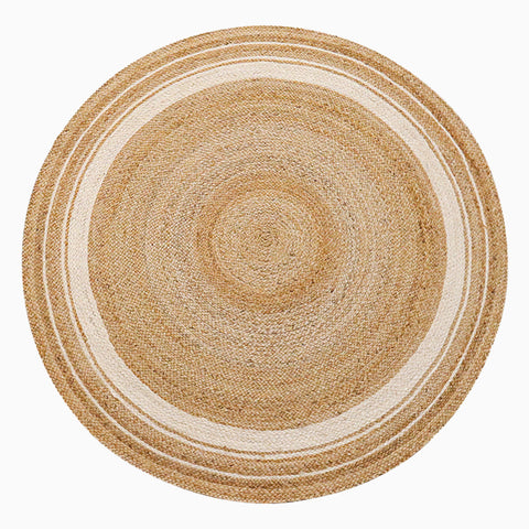Tapis rond en jute tressé