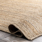 Natural area jute rug
