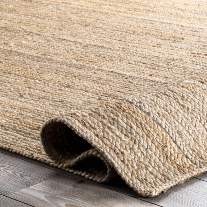 Natural area jute rug