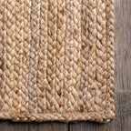 Natural area jute rug