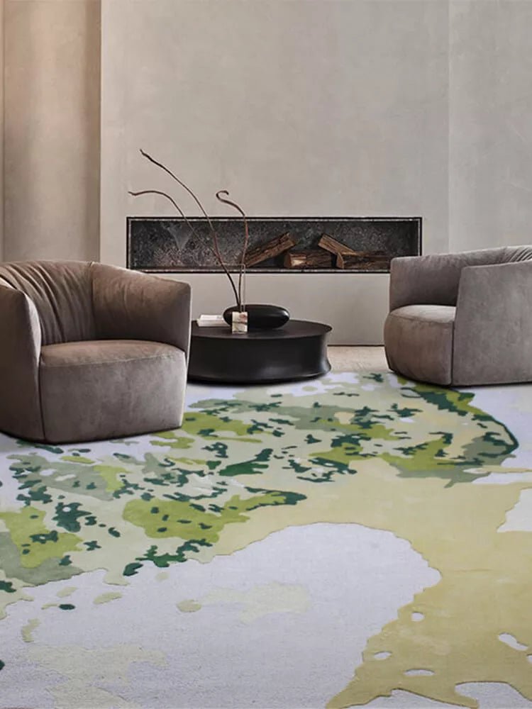 Kenyao Green Abstract Area Rug Secondary image