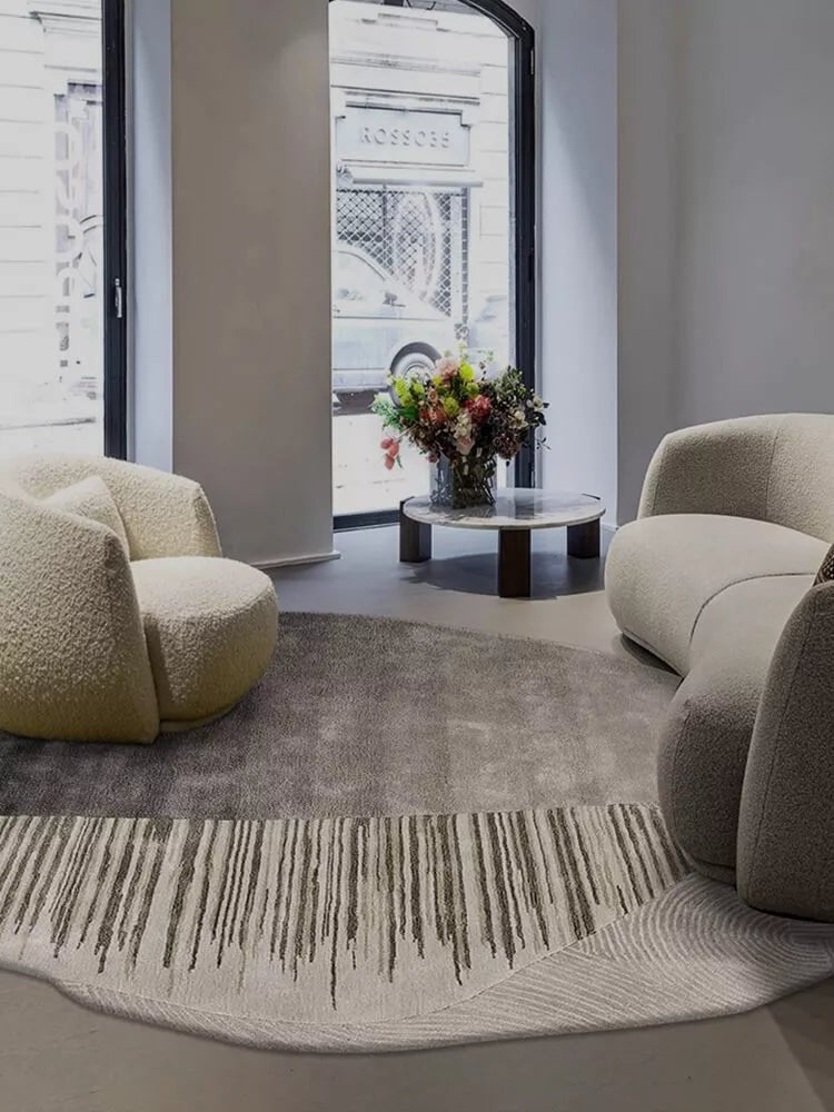 Laura Luxury Irregular Shape Rug Secondary image