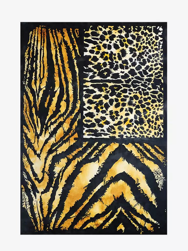 Leopard Handmade Area Rug - Houseoon Main image