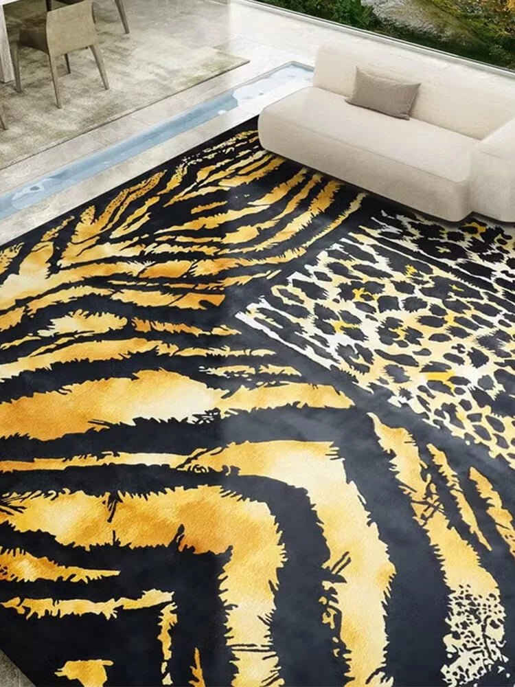 Leopard Handmade Area Rug - Houseoon