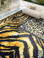 Leopard Handmade Area Rug - Houseoon