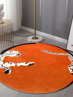 Leopard Handtuft Round Rugs - Houseoon