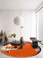 Leopard Handtuft Round Rugs - Houseoon