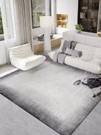 Light Grey Cat Tufted Rug - Houseoon