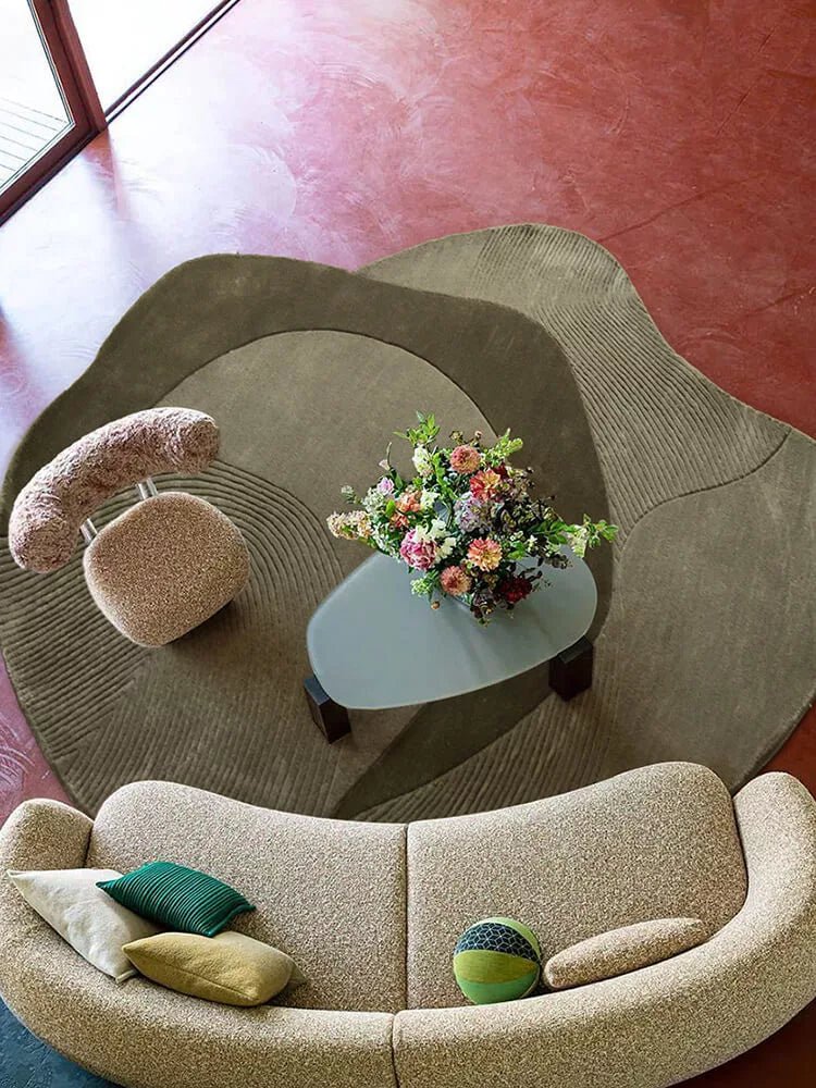 Lines Modern Shaped Rug - Houseoon