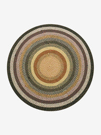 HOUSEOON Polypropylene Braided Round Rug