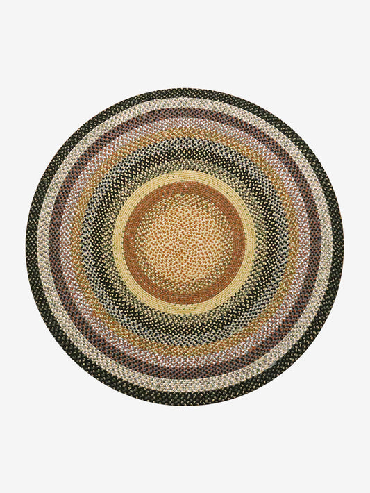 HOUSEOON Polypropylene Braided Round Rug