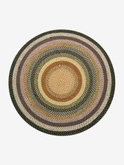 HOUSEOON Polypropylene Braided Round Rug