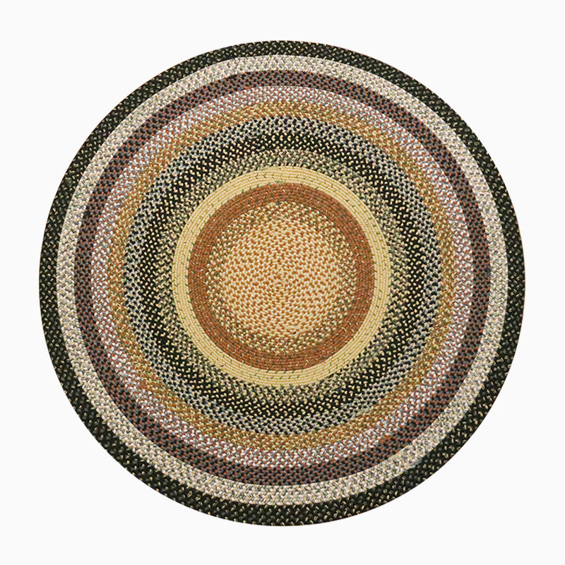 HOUSEOON Polypropylene Braided Round Rug